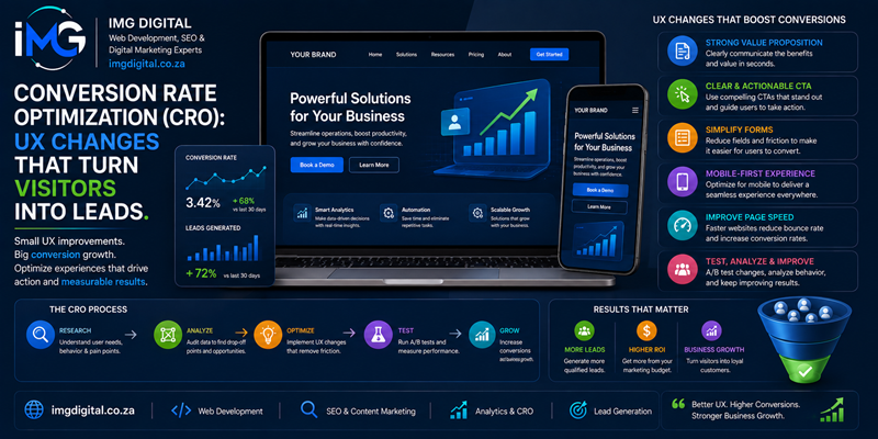 Conversion Rate Optimization (CRO) UX Changes That Turn Visitors into Leads