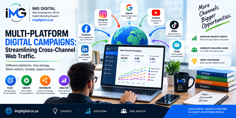 Multi-Platform Digital Campaigns Streamlining Cross-Channel Web Traffic